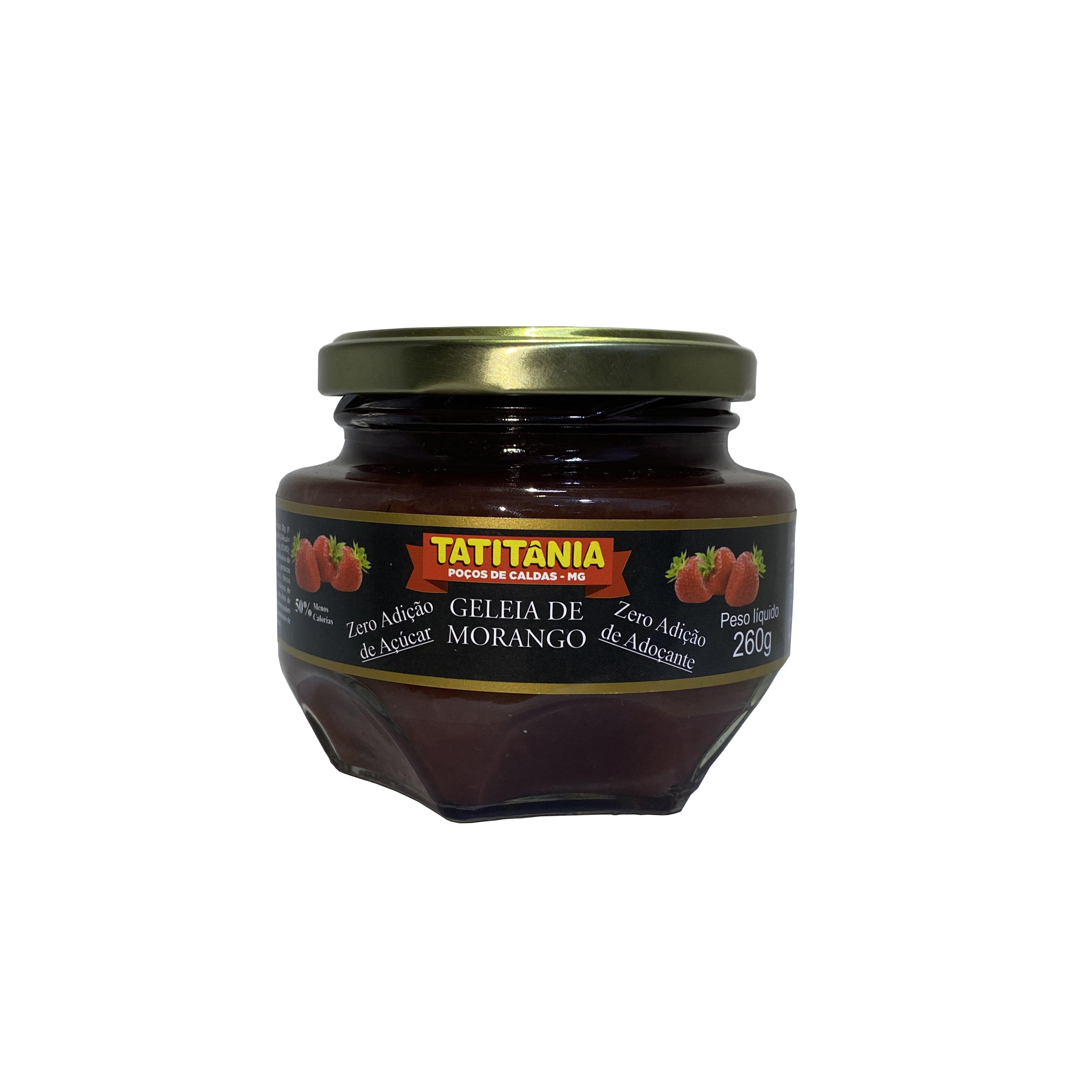 Geleia de morango Zero Adição de açúcar 260g